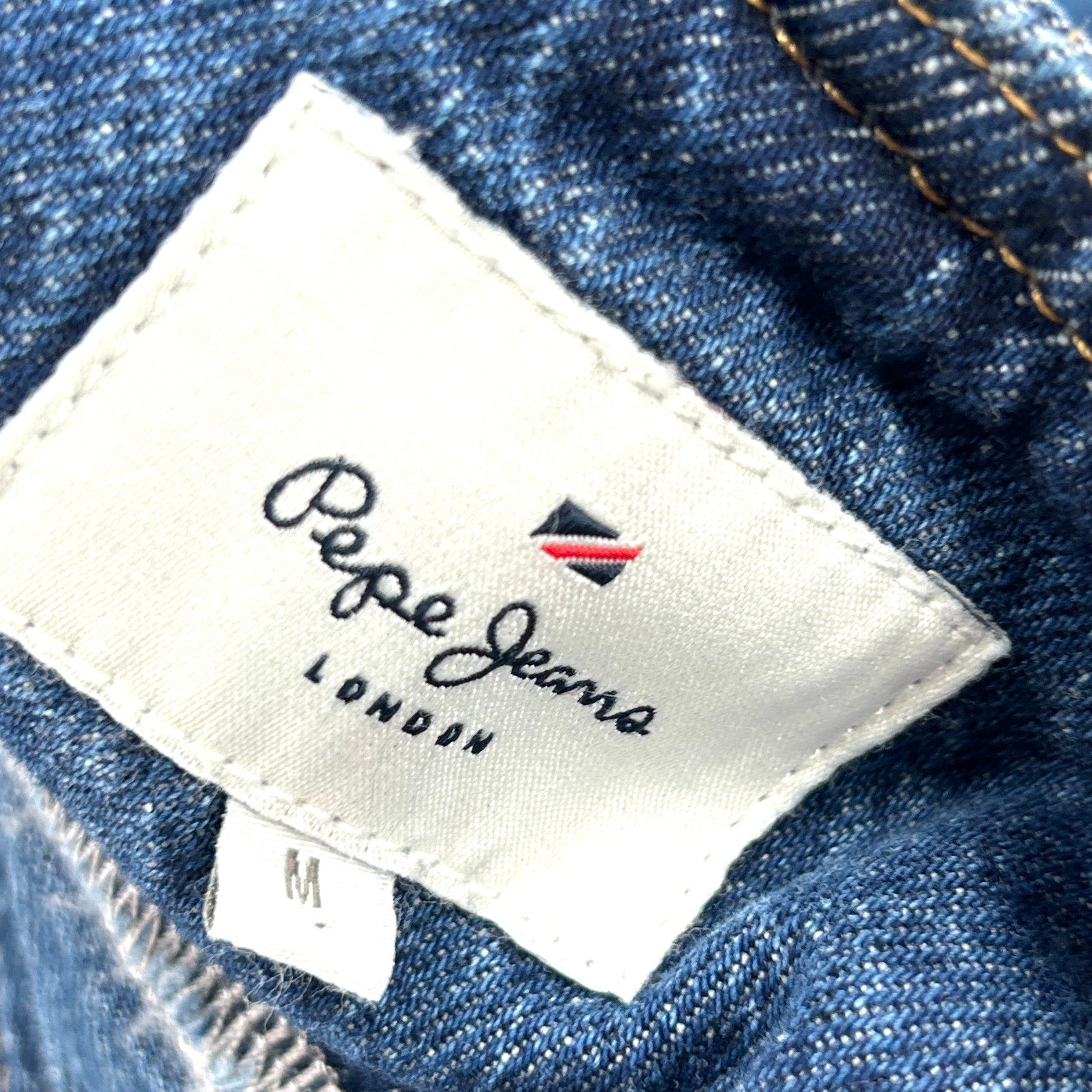 Vintage Y2K Pepe Jeans London Two Tone Denim Mini Dress