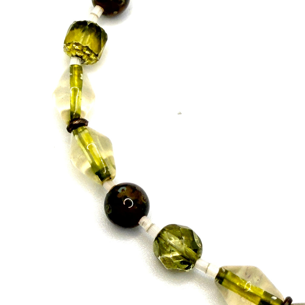 Vintage 90s Chinese Carved Jade Bird Bamboo Etched Calligraphy Pendant Necklace