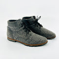 Woolrich x Portland Product Werks Gray Wool Suede Lace-Up Ankle Boots