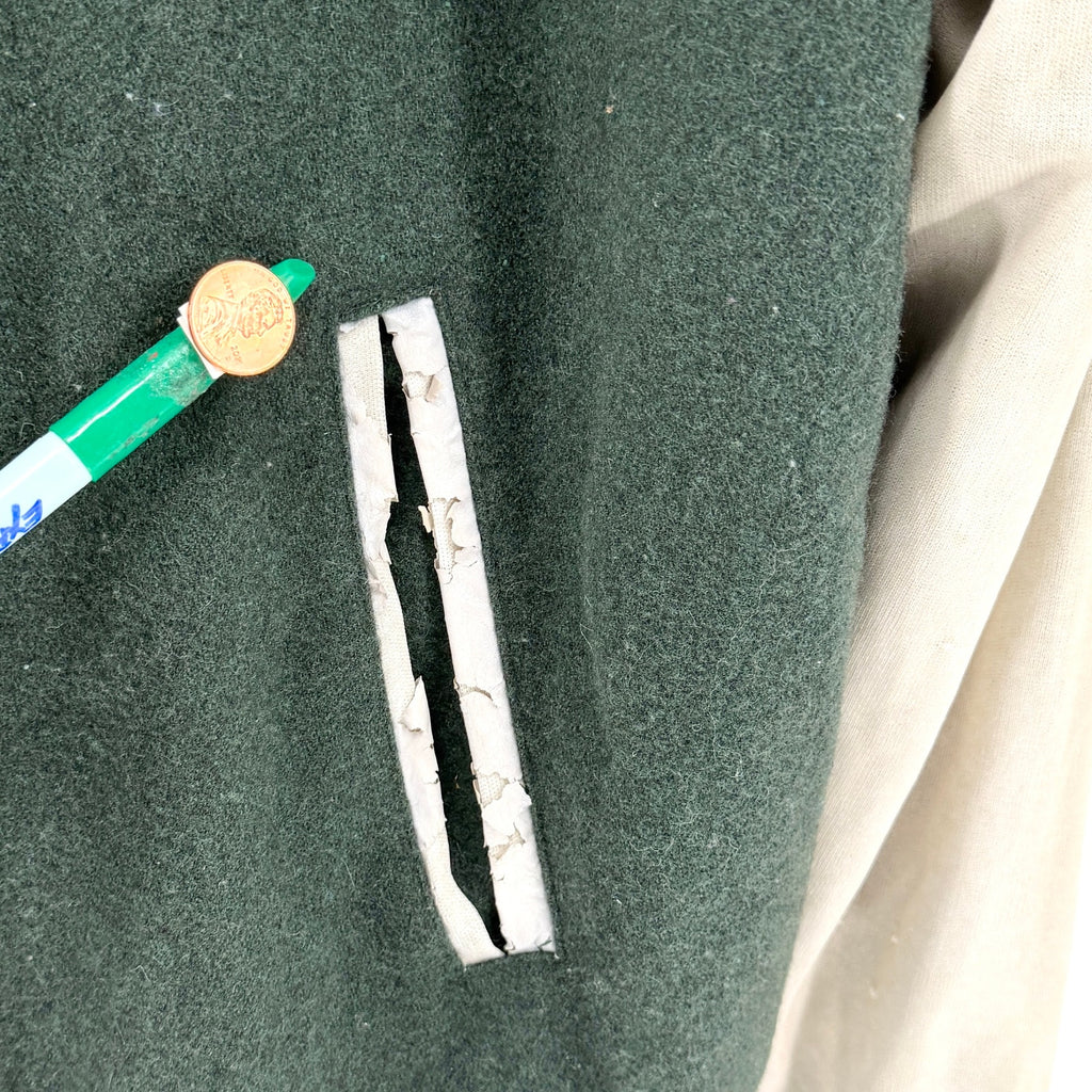 Vintage Y2K My Skool Gear Green White Miami Central Rockets Varsity Jacket