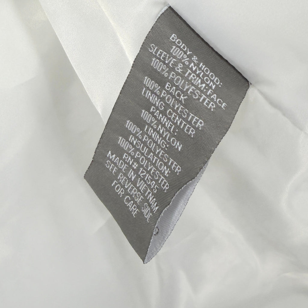 Michael Kors White Hooded Sporty Ski Puffer Parka Jacket