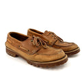 Vintage 90s Backroads Tan 100% Genuine Leather Rugged Lug Sole Loafers