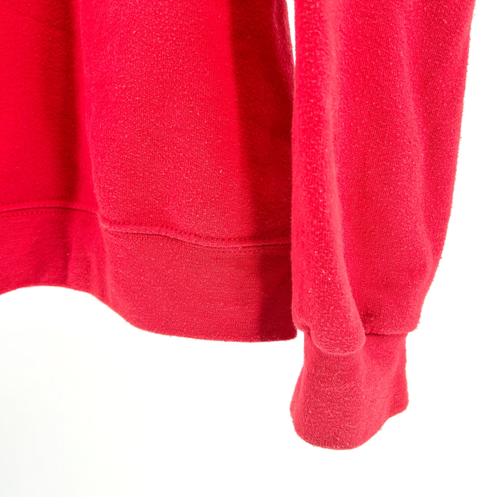 Fruit of the Loom Red Embroidered Free Cuba Protest Graphic Sweatshirt