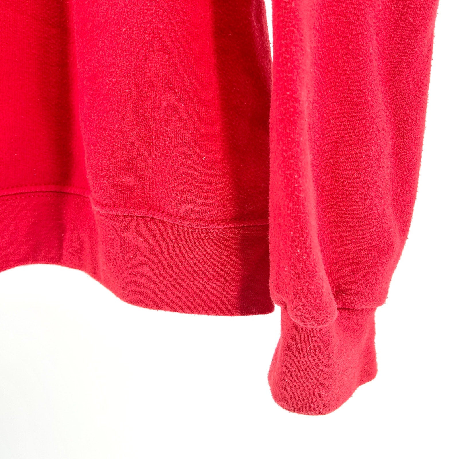 Fruit of the Loom Red Embroidered Free Cuba Protest Graphic Sweatshirt