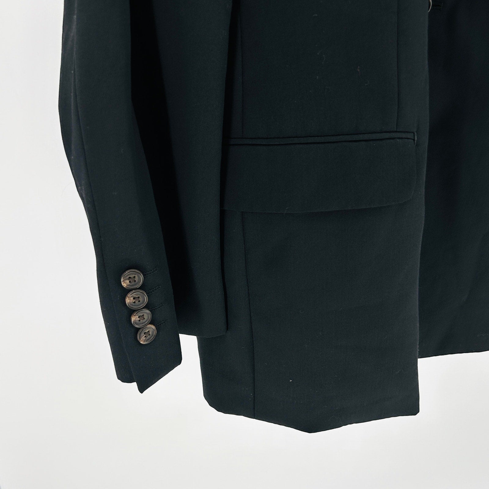 Ralph Lauren Blue Label Black Wool Tuxedo Jacket Blazer