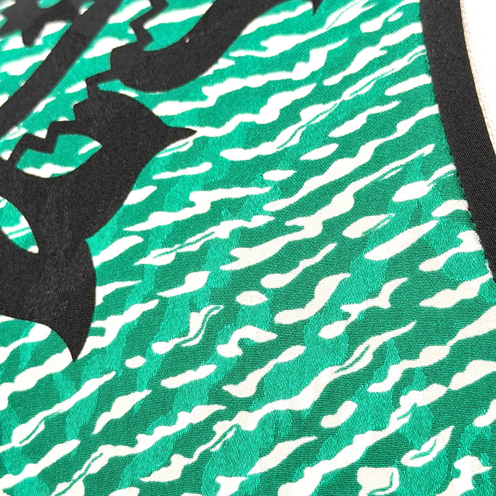 Vintage 80s Green Paisley Satin Custom Made Tribal Boho Skirt Set