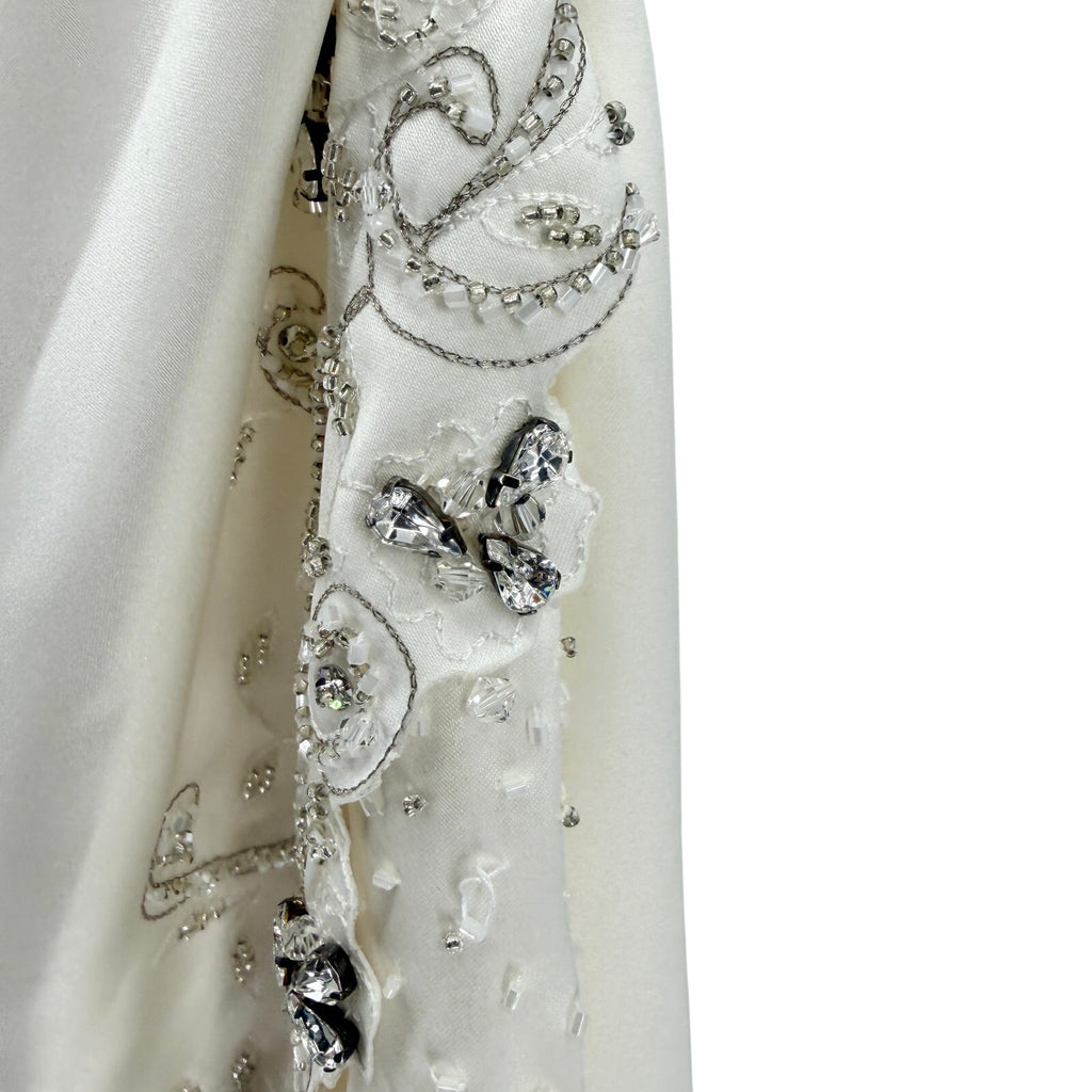 Vintage Y2K Maggie Sottero Couture Ivory Beaded Strapless Wedding Dress