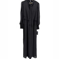 NWT Julia Jordan Black Chiffon Pussybow Wide Leg Jumpsuit