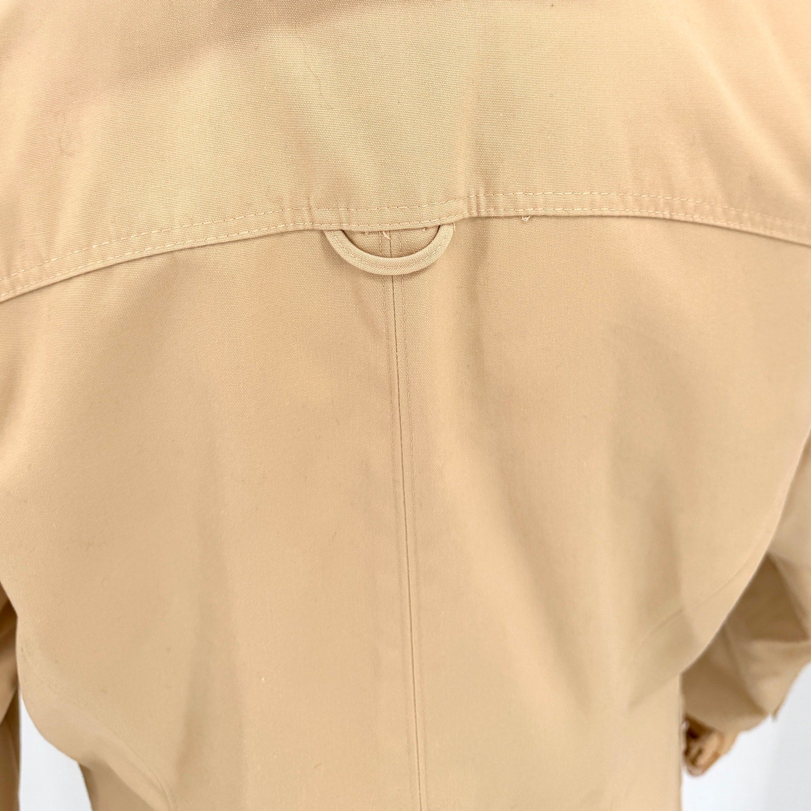 Vintage 80s Etienne Aigner Tan Equestrian Logo Clasp Pockets Blazer Jacket