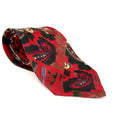 Vintage 90s Red Blue Paisley Patchwork Necktie
