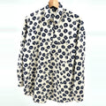 Vintage 90s GAP Navy Ivory Floral 100% Cotton Button Down Shirt