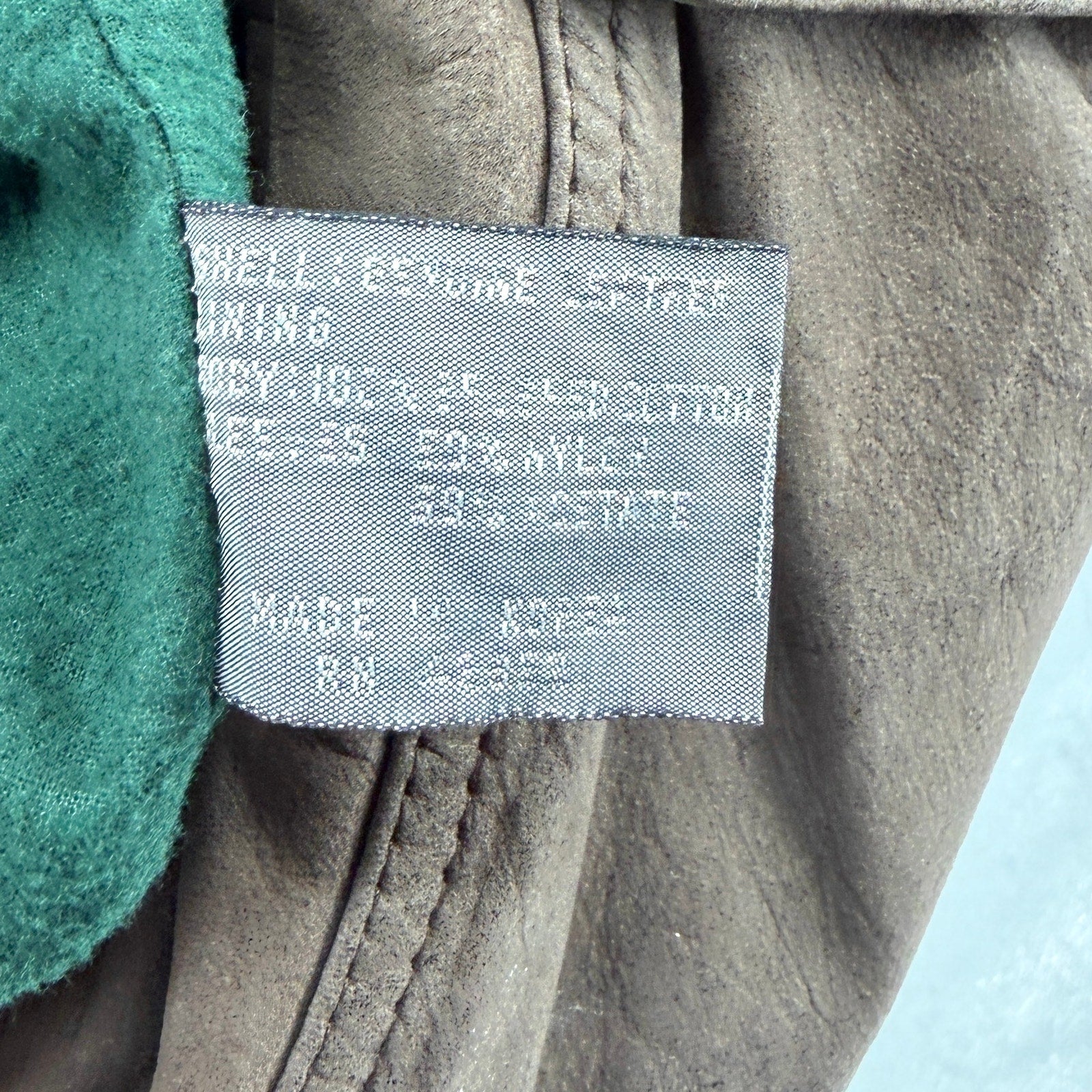 Vintage 90s Compton & Ashley Brown Genuine Suede Leather Bomber Jacket