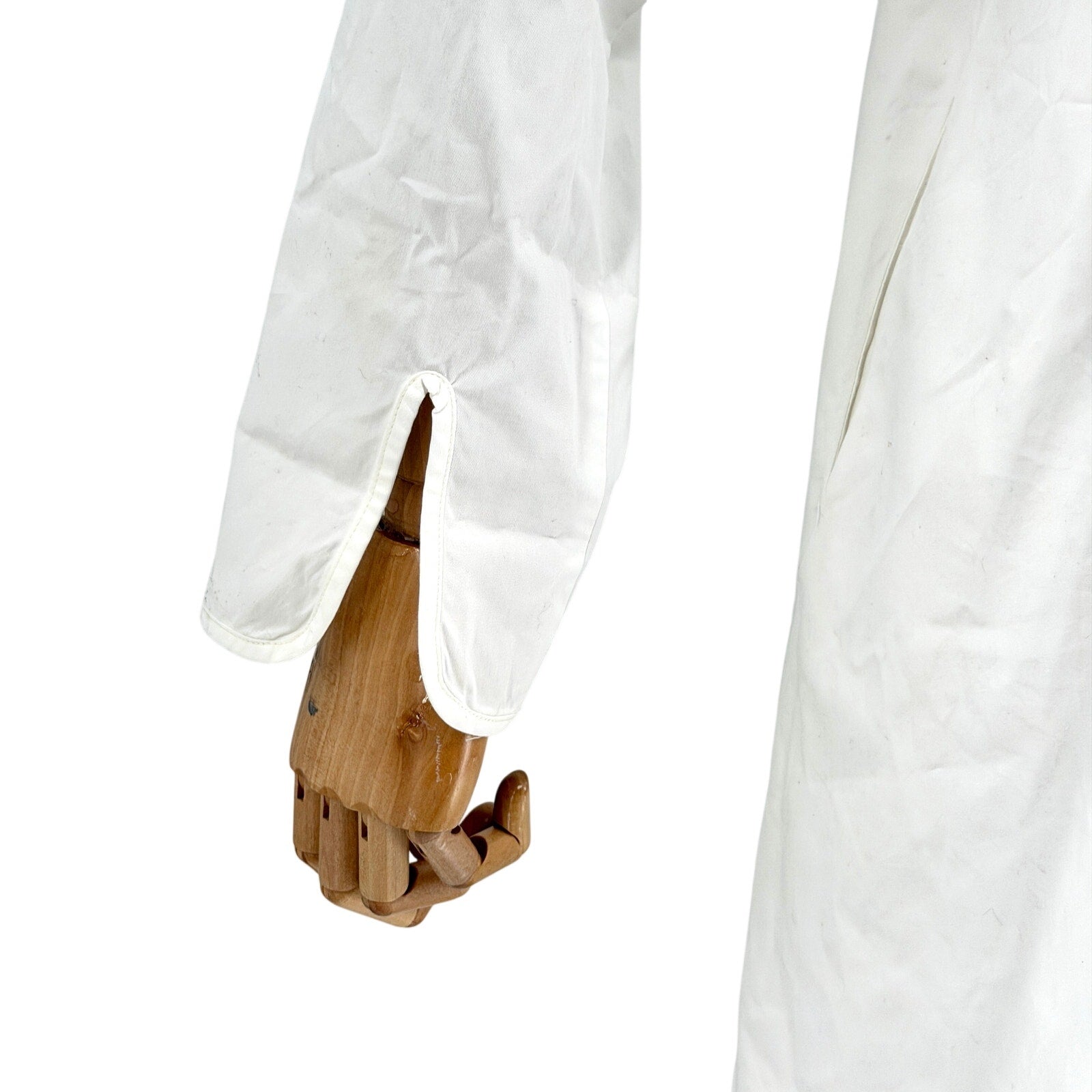 RARE Point Off View Marina Testino White 100% Cotton Mini Shirt Dress