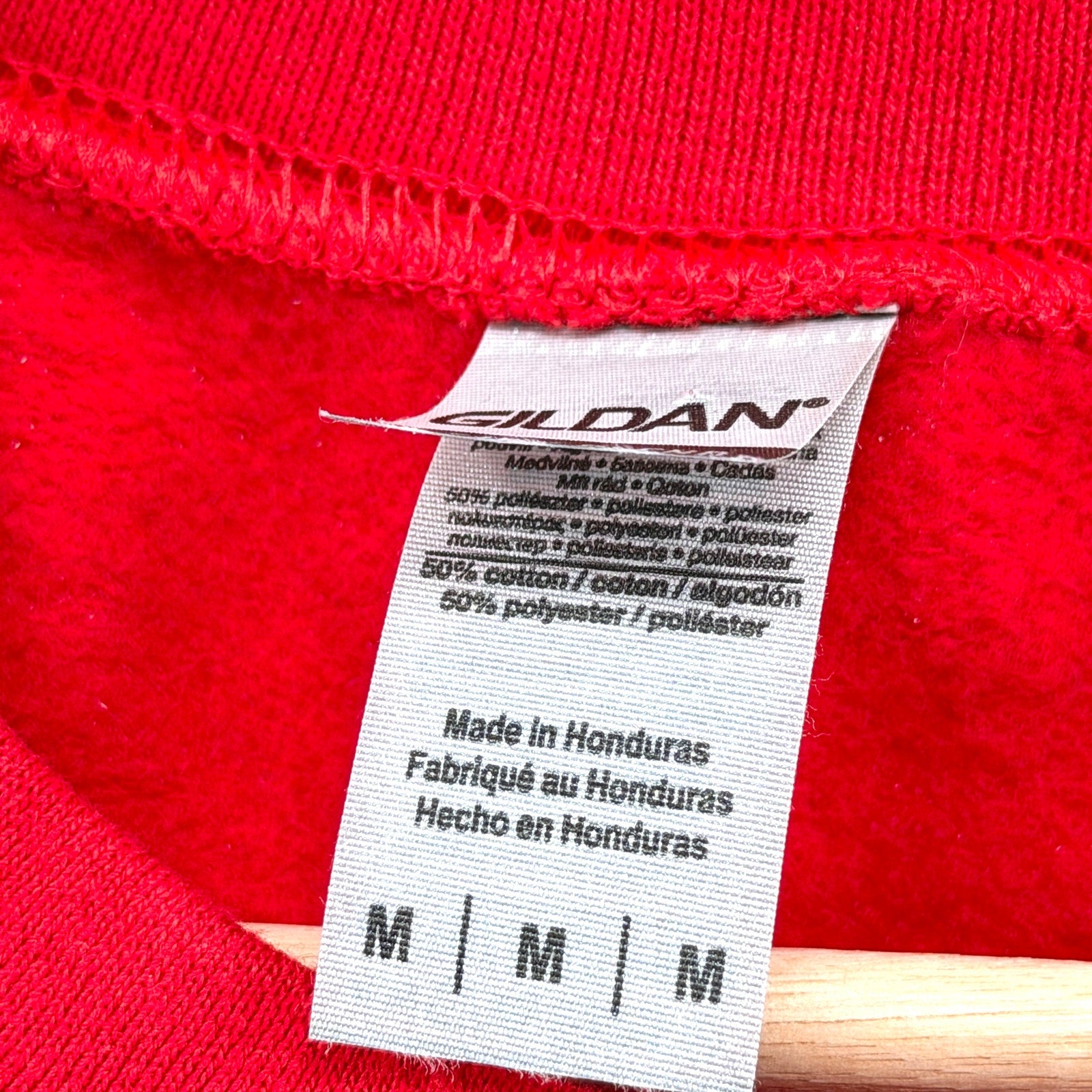 Gildan Red Varsity Collegiate Arizona Custom Raw Edge Cut Off Muscle Sweatshirt