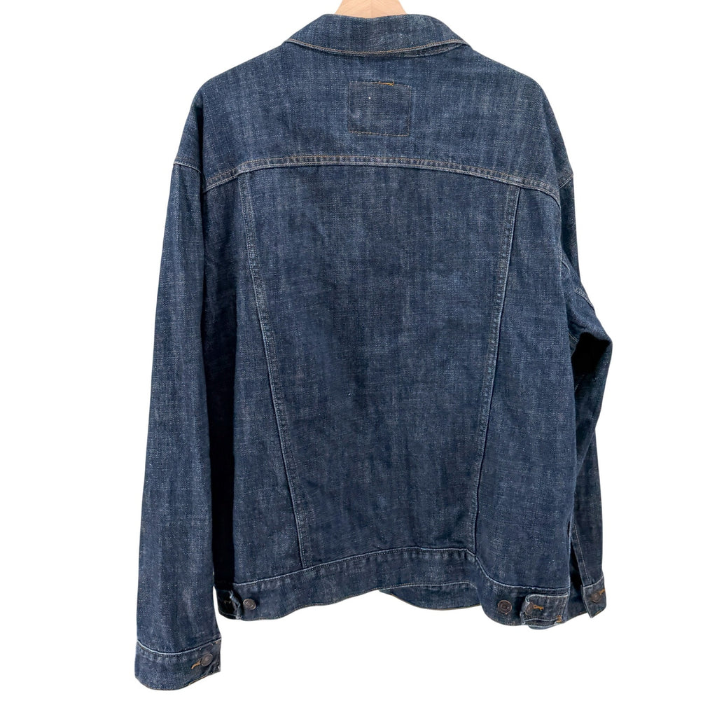 Levi's Dark Blue 100% Cotton Casual Oversized Trucker Jacket