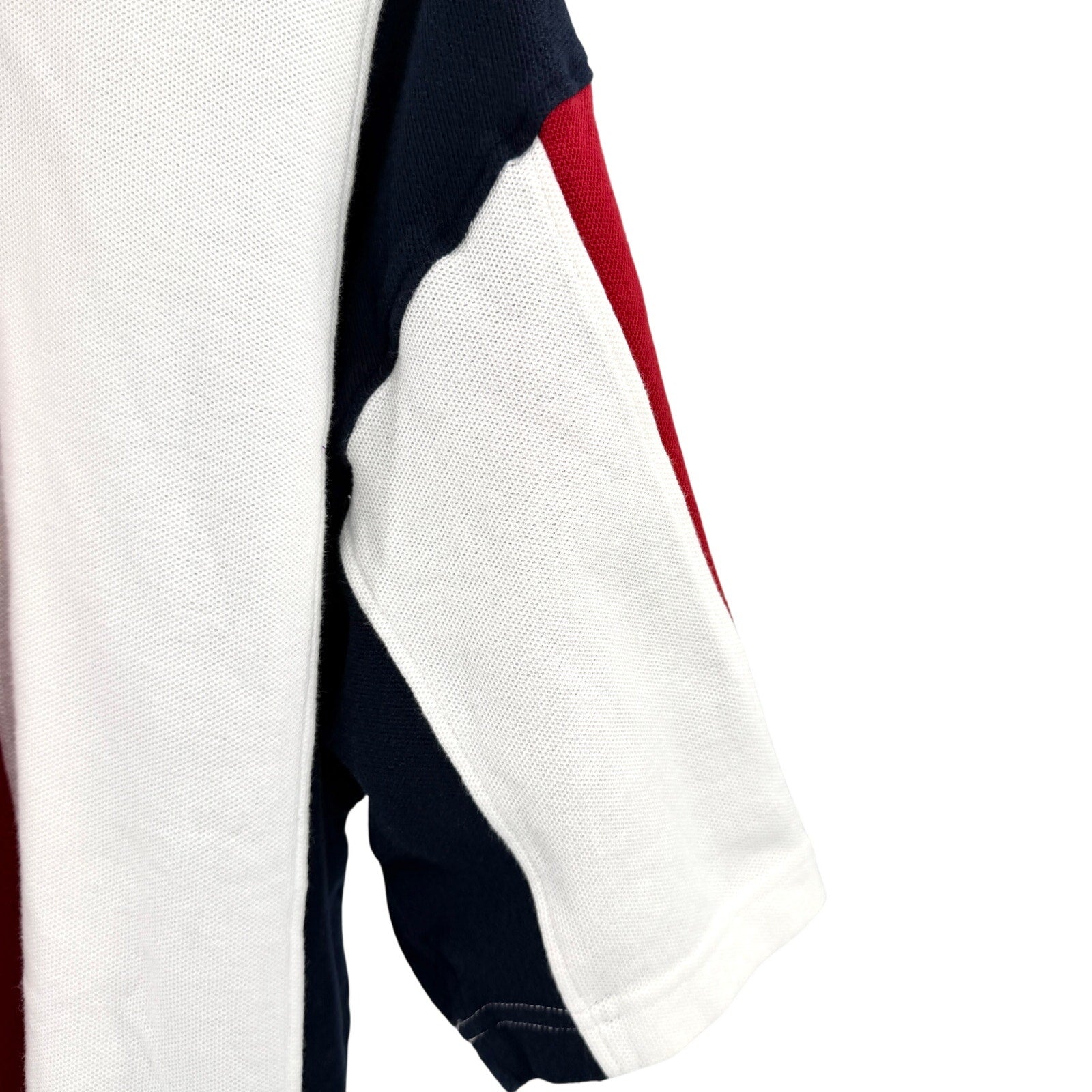 RedHead by Bass Pro Shops Red White Navy Colorblock 100% Cotton Polo