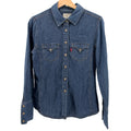 Levi’s Red Tab Blue 100% Cotton Denim Western Long Sleeve Shirt