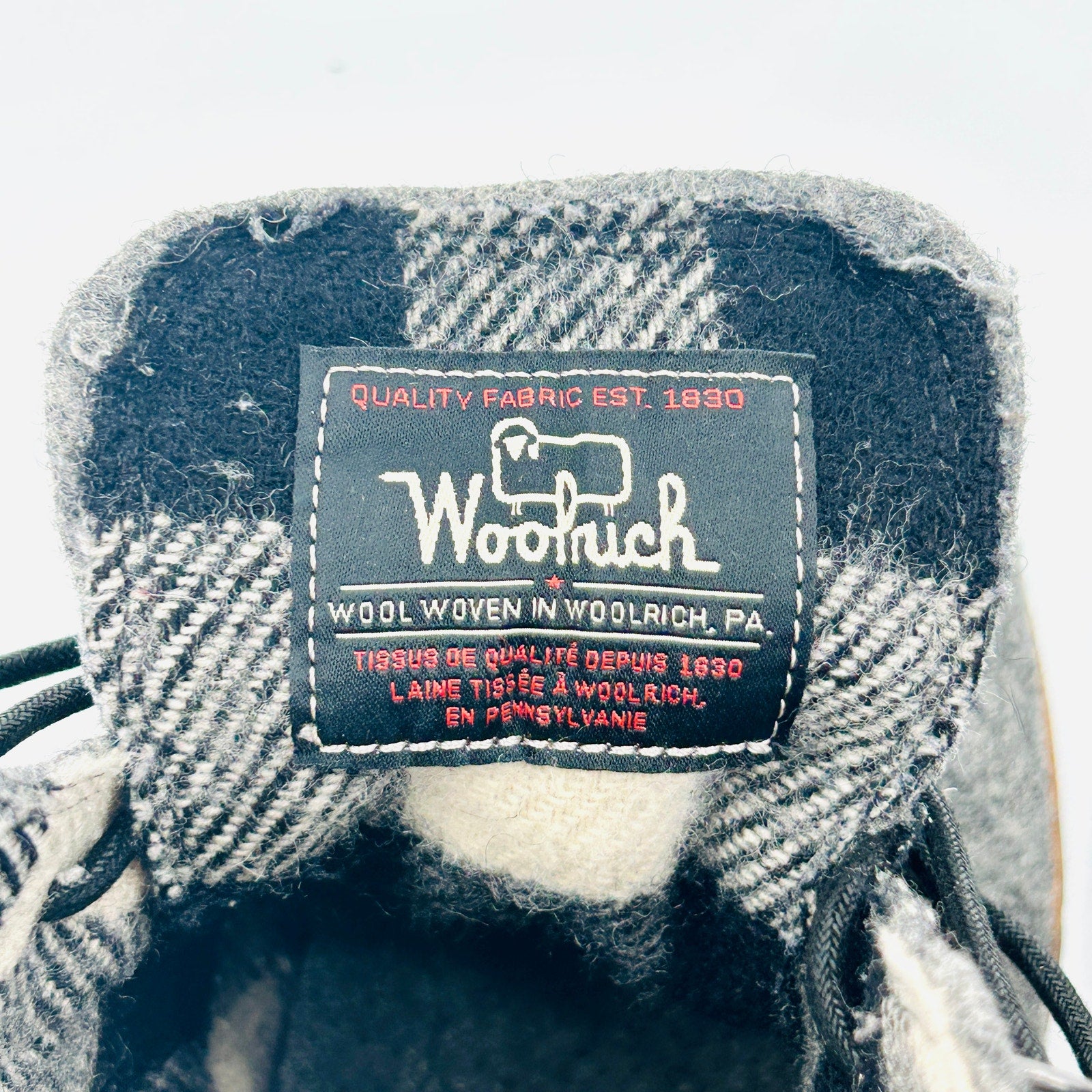 Woolrich x Portland Product Werks Gray Wool Suede Lace-Up Ankle Boots