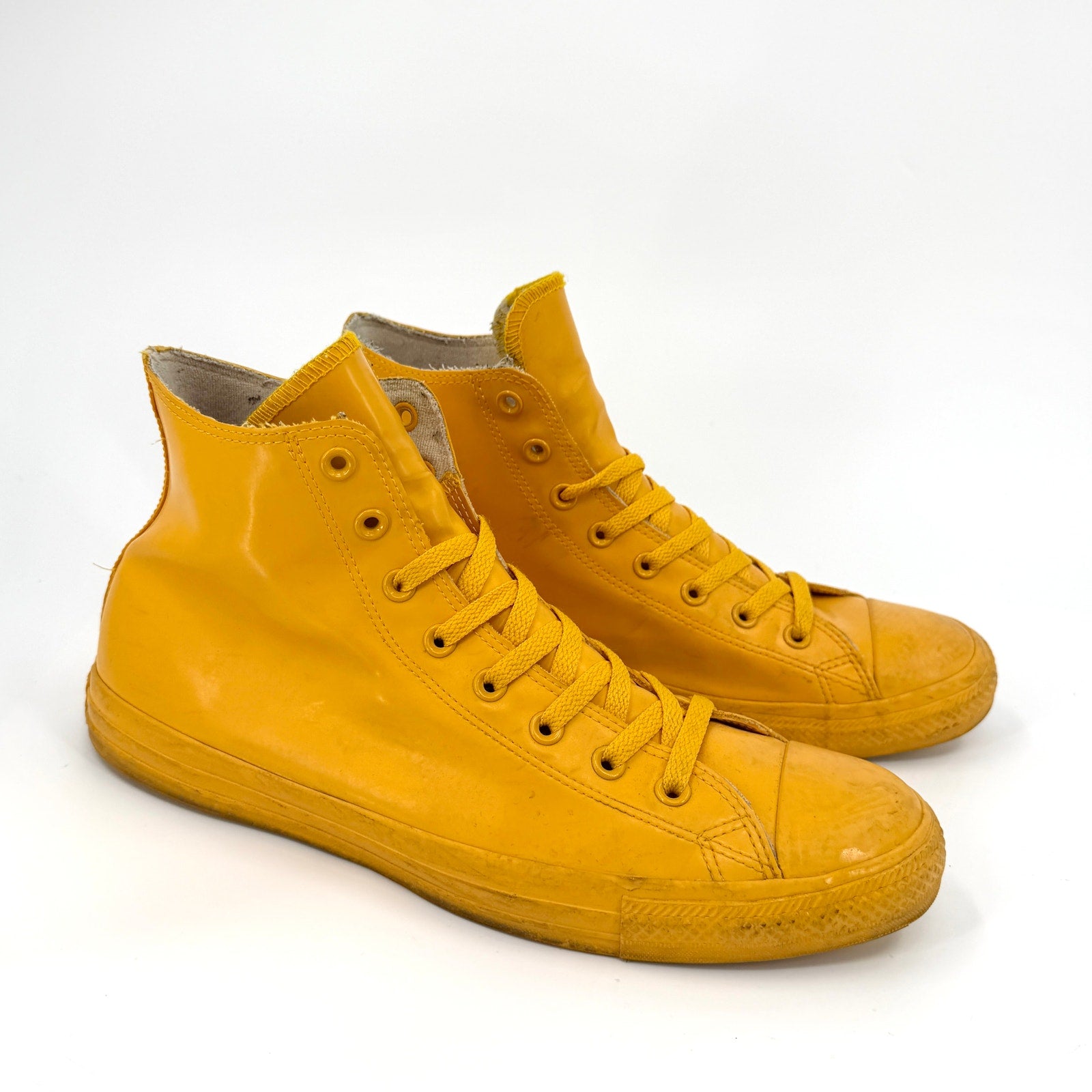 Converse Yellow Rubber Chuck Taylor All Star High Top Sneakers