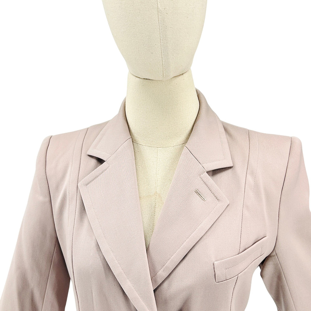 Vintage 90s Tom Ford Yves Saint Laurent Rive Gaunche Mauve 100% Wool Power Suit