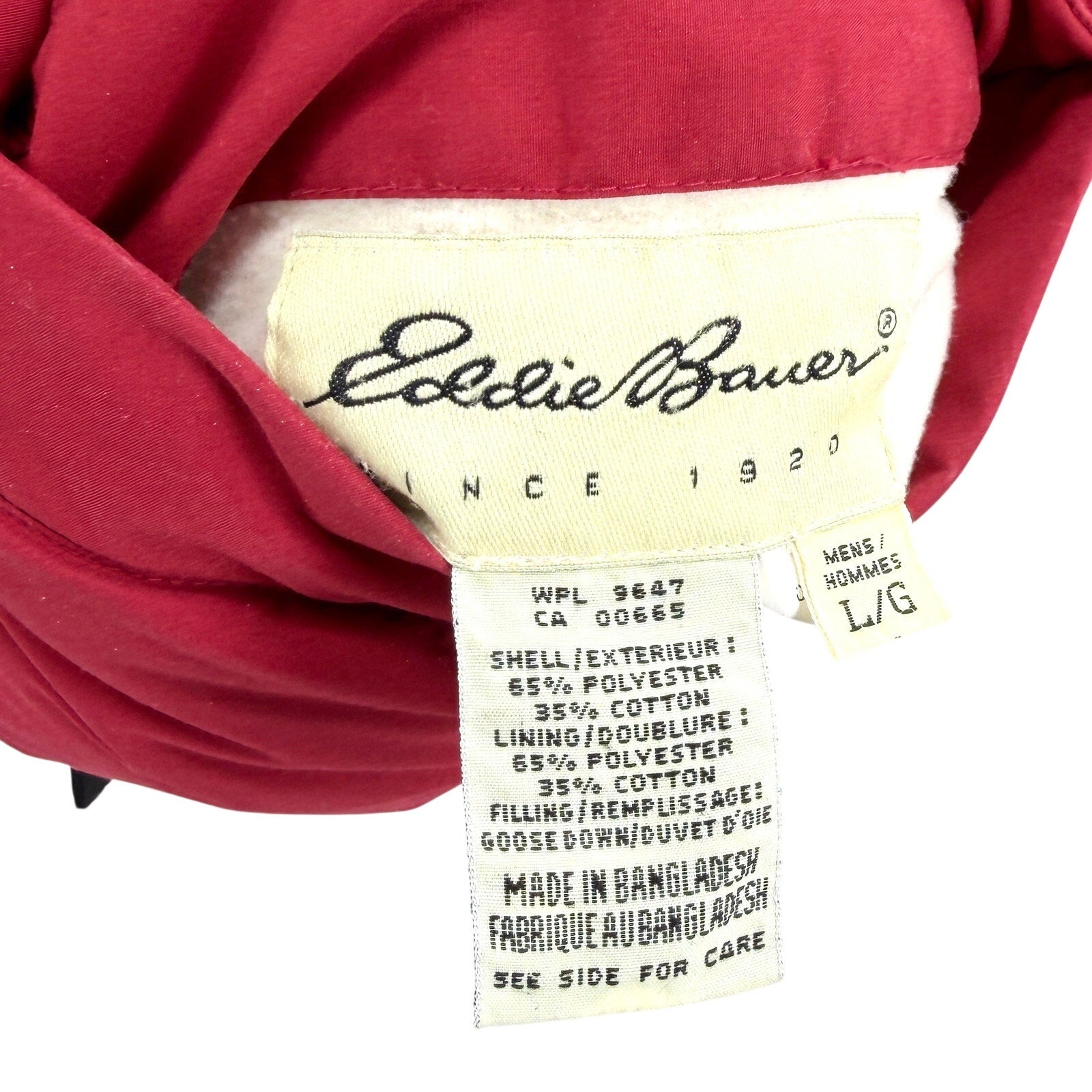 Vintage 90s Eddie Bauer Green Plaid Red Reversible Goose Down Puffer Vest
