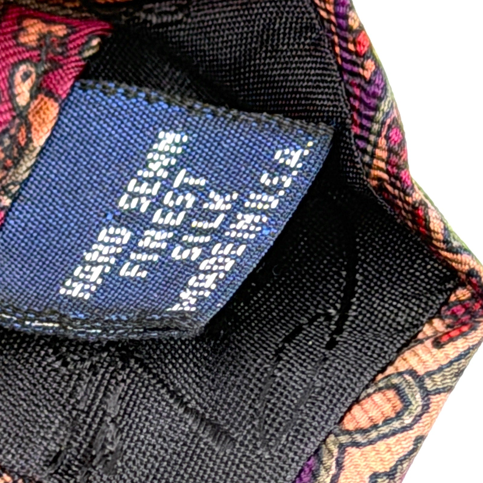 Vintage 90s Guy Laroche Purple Gold 100% Silk Floral Extra Long Necktie