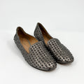 Kenneth Cole Gunmetal Silver Studded Leather Hard Time Loafers