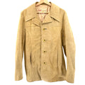 Vintage 70s Weathermate Camel Genuine Suede Leather Jacket