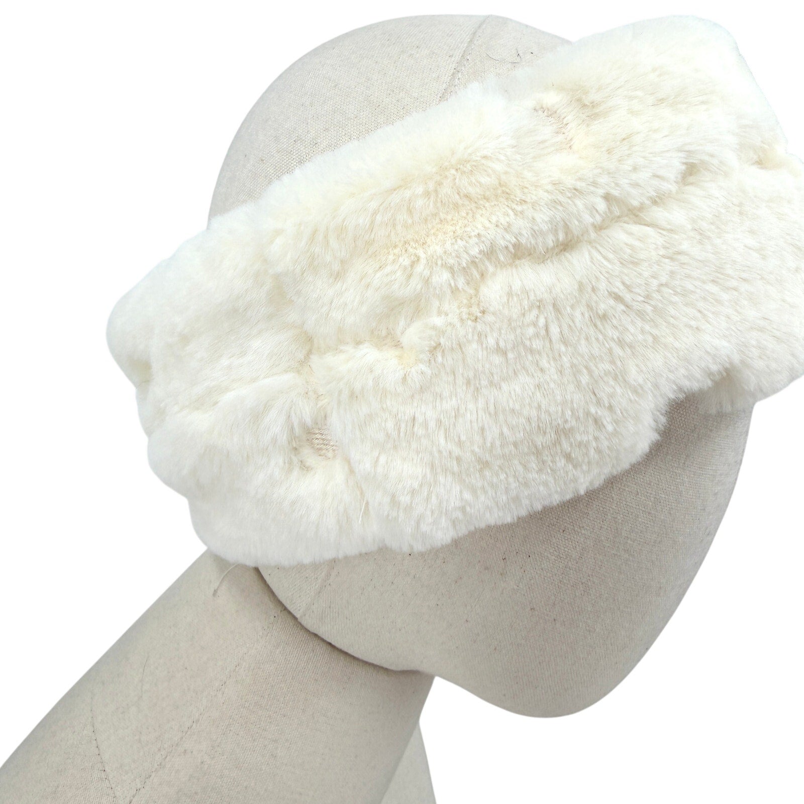 White Ski Chalet Embroidered Textured Headband Ear Warmer