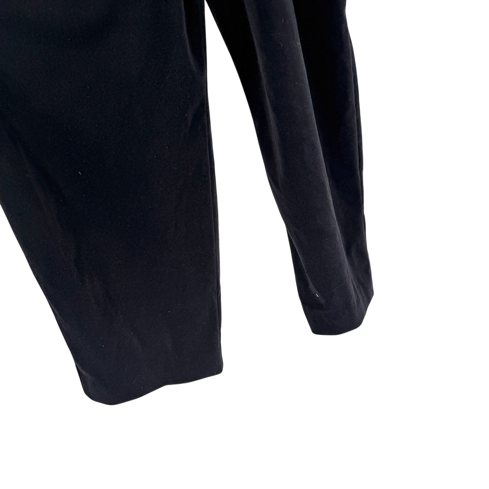 Vintage 80s Leigh Karmitz Periphery Black Velour Faux Pearl Jumpsuit