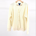 Vintage 70s IZOD Cream V-Neck 100% Acrylic Cardigan Sweater