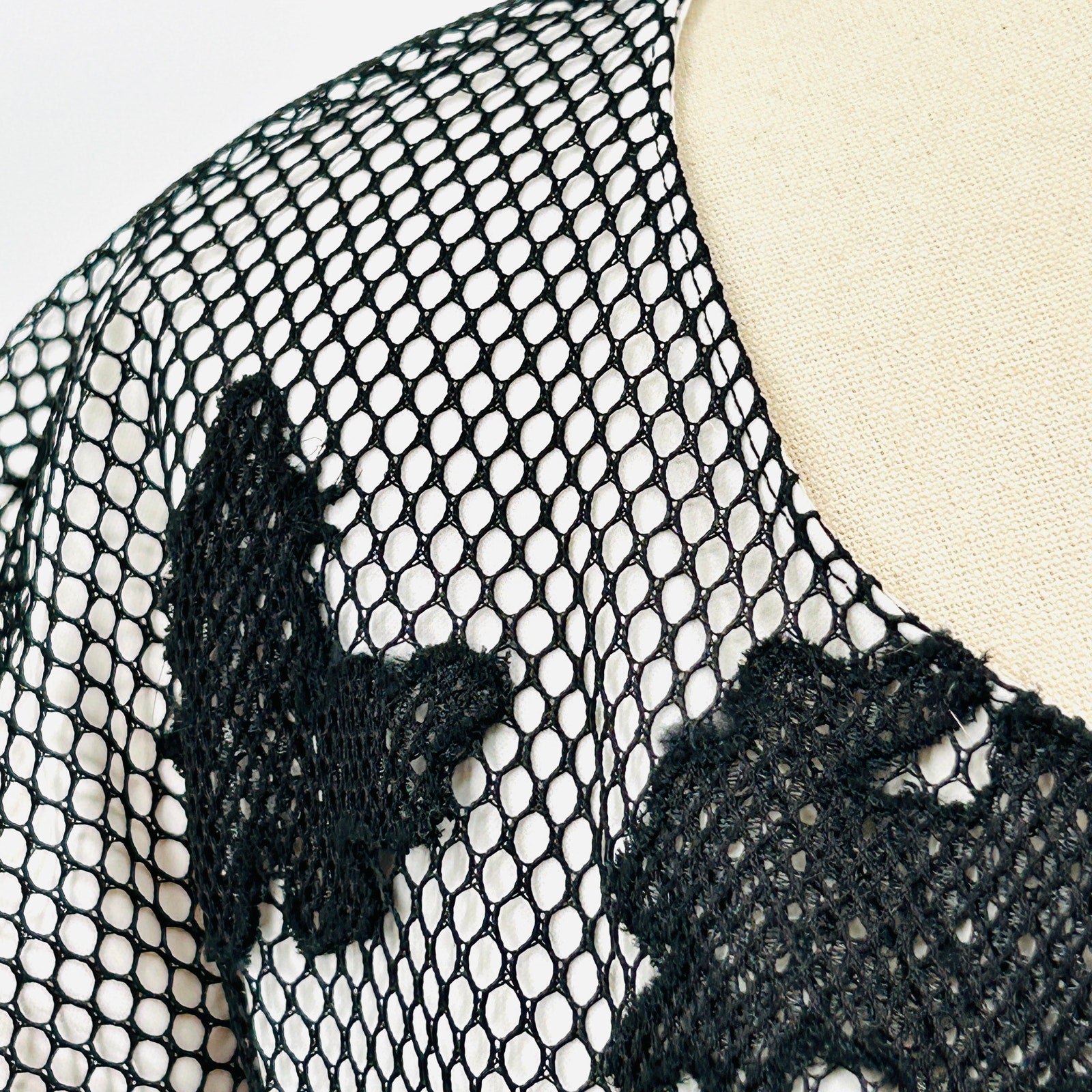 Sachin & Babi Black Sheer Lace Mesh Appliqué Shift Dress