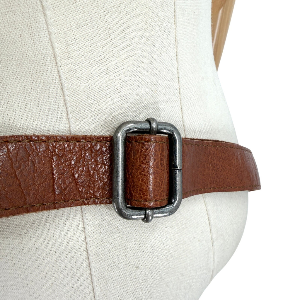 Spikes & Sparrow Brown Genuine Leather Western Casual Fanny Pack Bum Bag