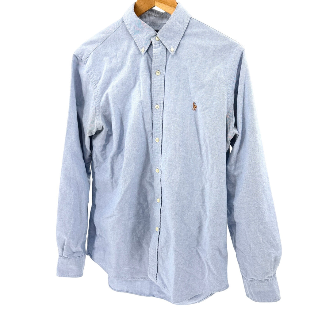 Ralph Lauren Blue 100% Cotton Classic Fit Oxford Button Down Shirt