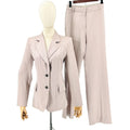 Vintage 90s Yves Saint Laurent Rive Gaunche Mauve Wool Blazer Trouser Power Suit
