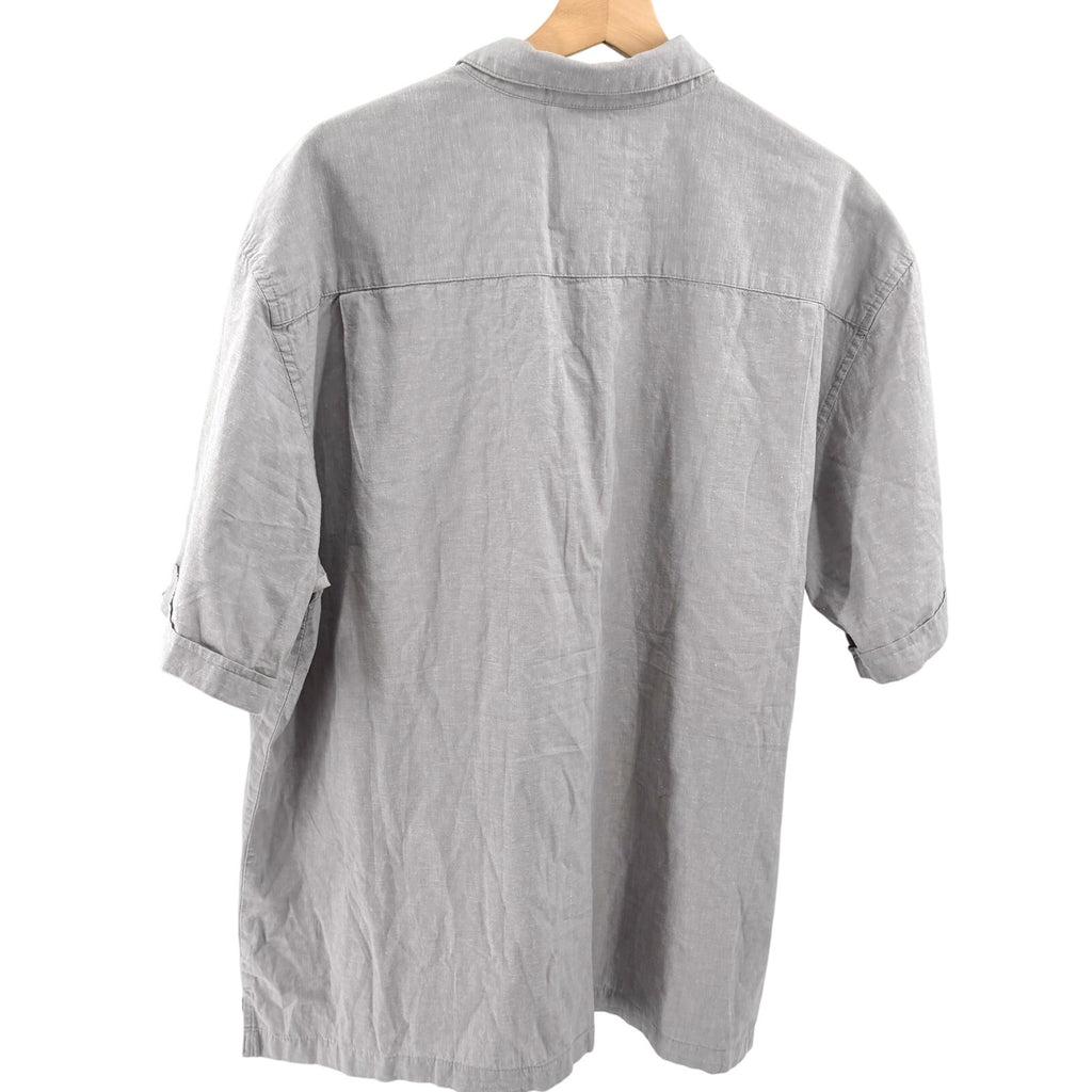 Cubavera Grey Guayabera Two Pocket Camp Shirt