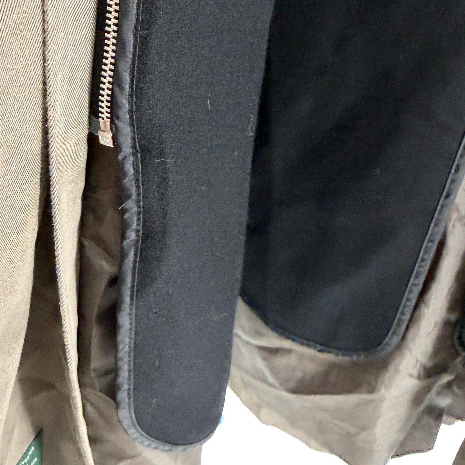 Vintage 90s Lauren Ralph Lauren Olive Green Beltless Trenchcoat