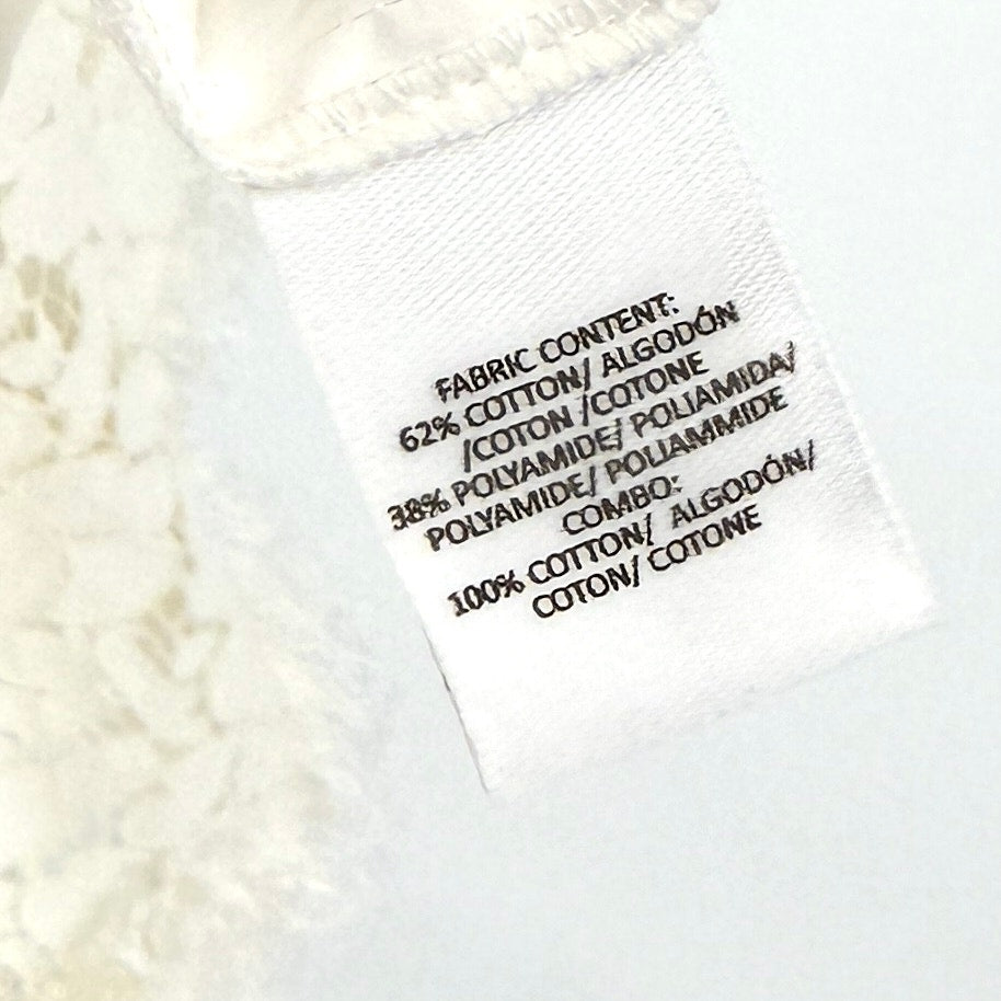 Derek Lam 10 Crosby White Cotton Lace Fringe Mini Dress