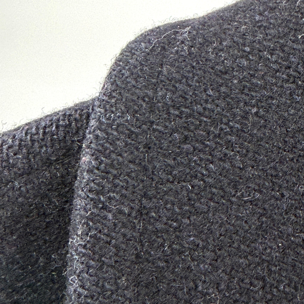 Vintage 70s Alexander's Navy Blue Double Breasted Quilted Wool Pea Coat