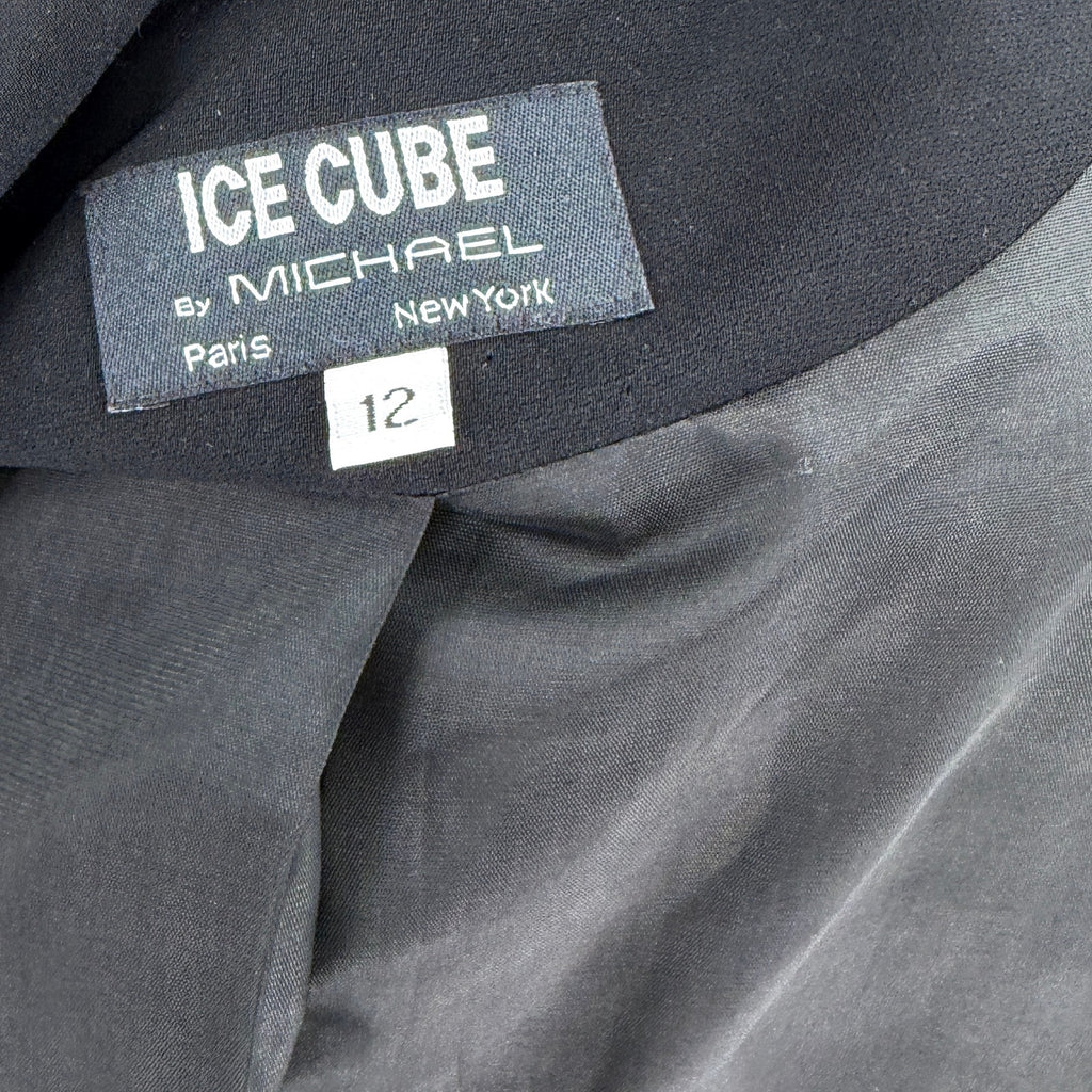 Vintage 80s Ice Cube by Michael Black Oversized Lapel Long Blazer