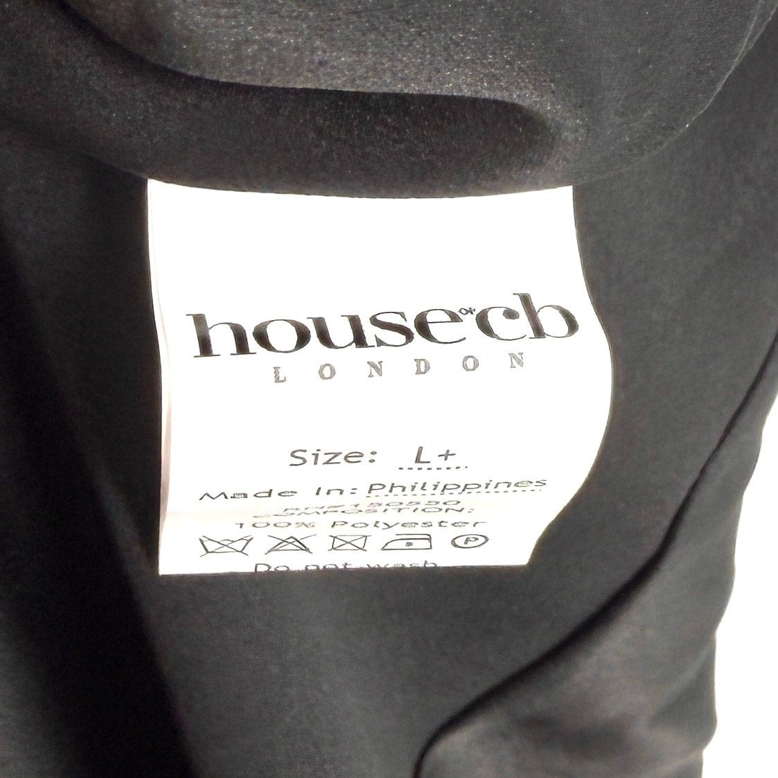 House of CB London Black Halter Neck Sexy Thigh High Slit Maxi Gown