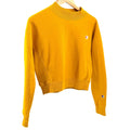 Champion Mustard Yellow Cropped Reverse Weave Crewneck Sweatshirt