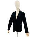 Lauren Ralph Lauren Black Velvet 100% Cotton Notch Lapel Formal Blazer