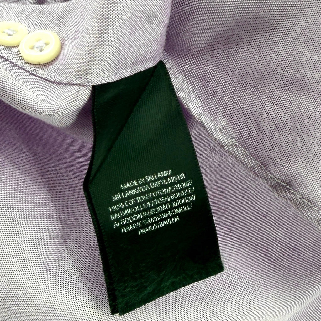 Ralph Lauren Purple 100% Cotton Long Sleeve Oxford Shirt