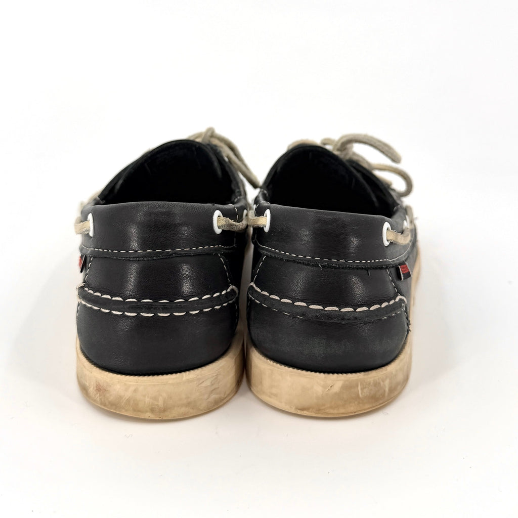 Sebago Navy Blue Genuine Leather Docksides Boat Shoes