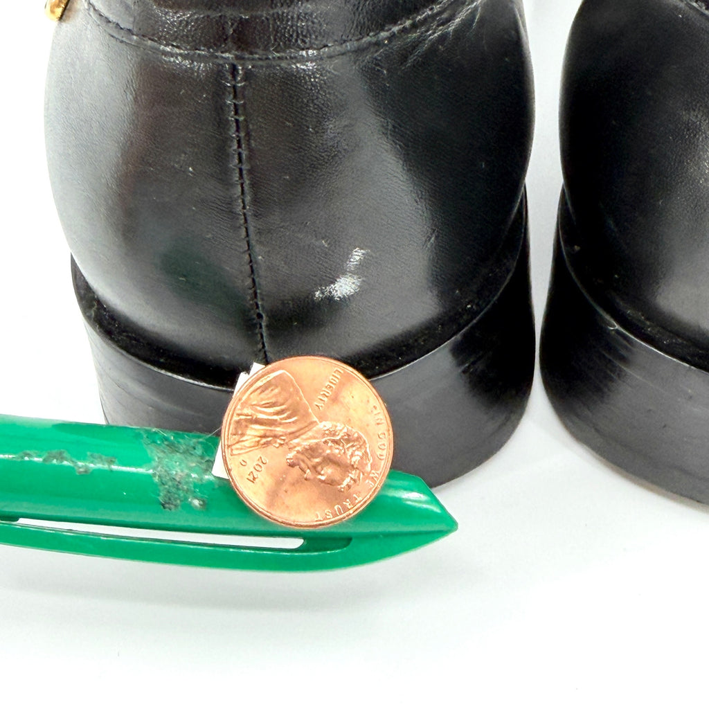 Vintage 90s Etienne Aigner Black Genuine Leather Classic Tassel Loafers