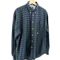 Vintage 90s Tommy Hilfiger Black Watch Plaid 100% Cotton Oxford Shirt