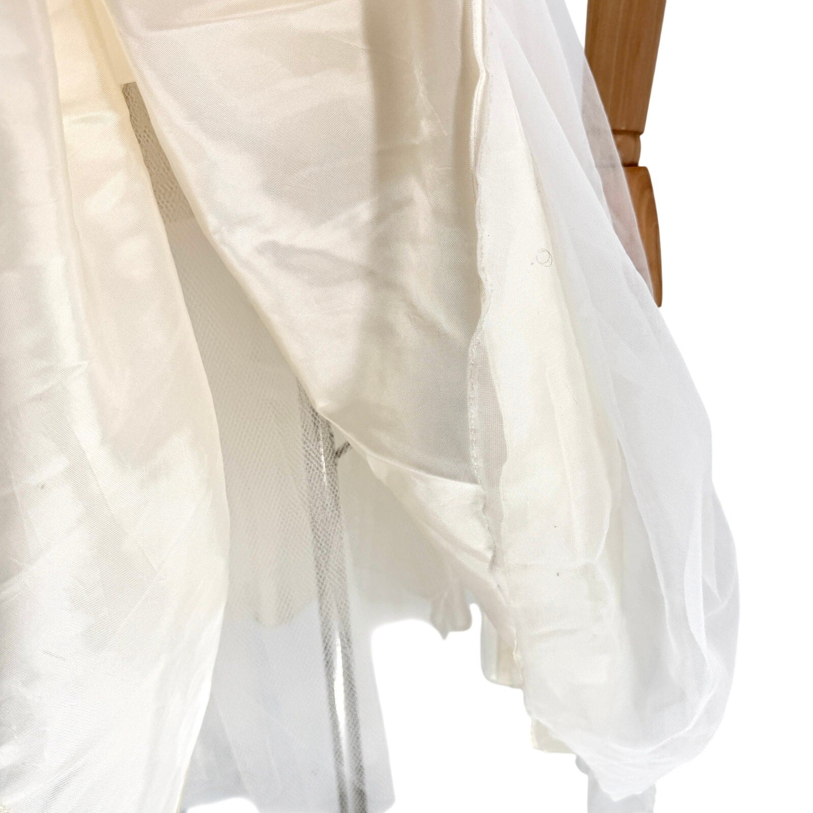 Vintage 50s White Ruched Pleated Alternative Wedding Cocktail Dress
