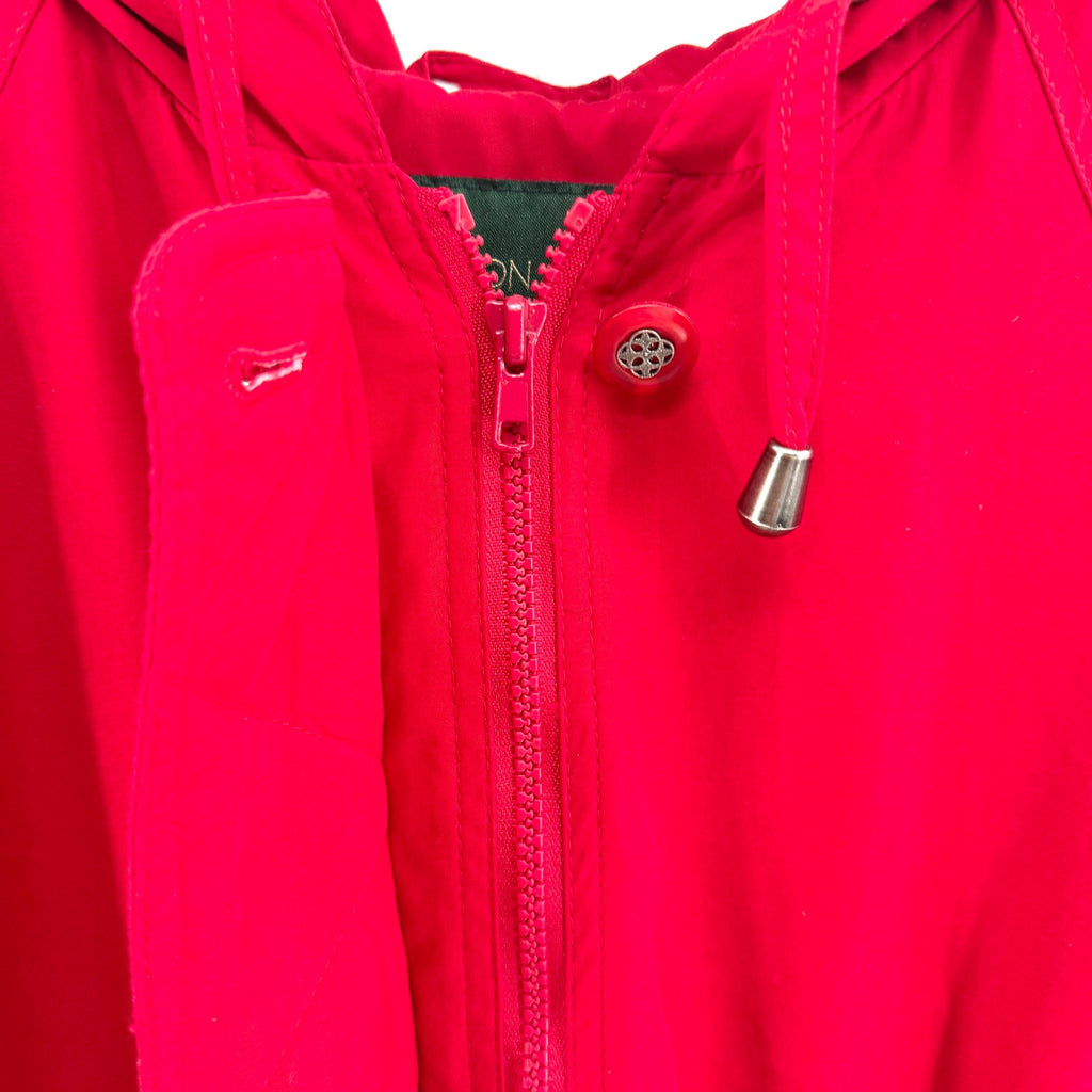 Vintage 90s Preston & York Red Zip Hooded Anorak Jacket