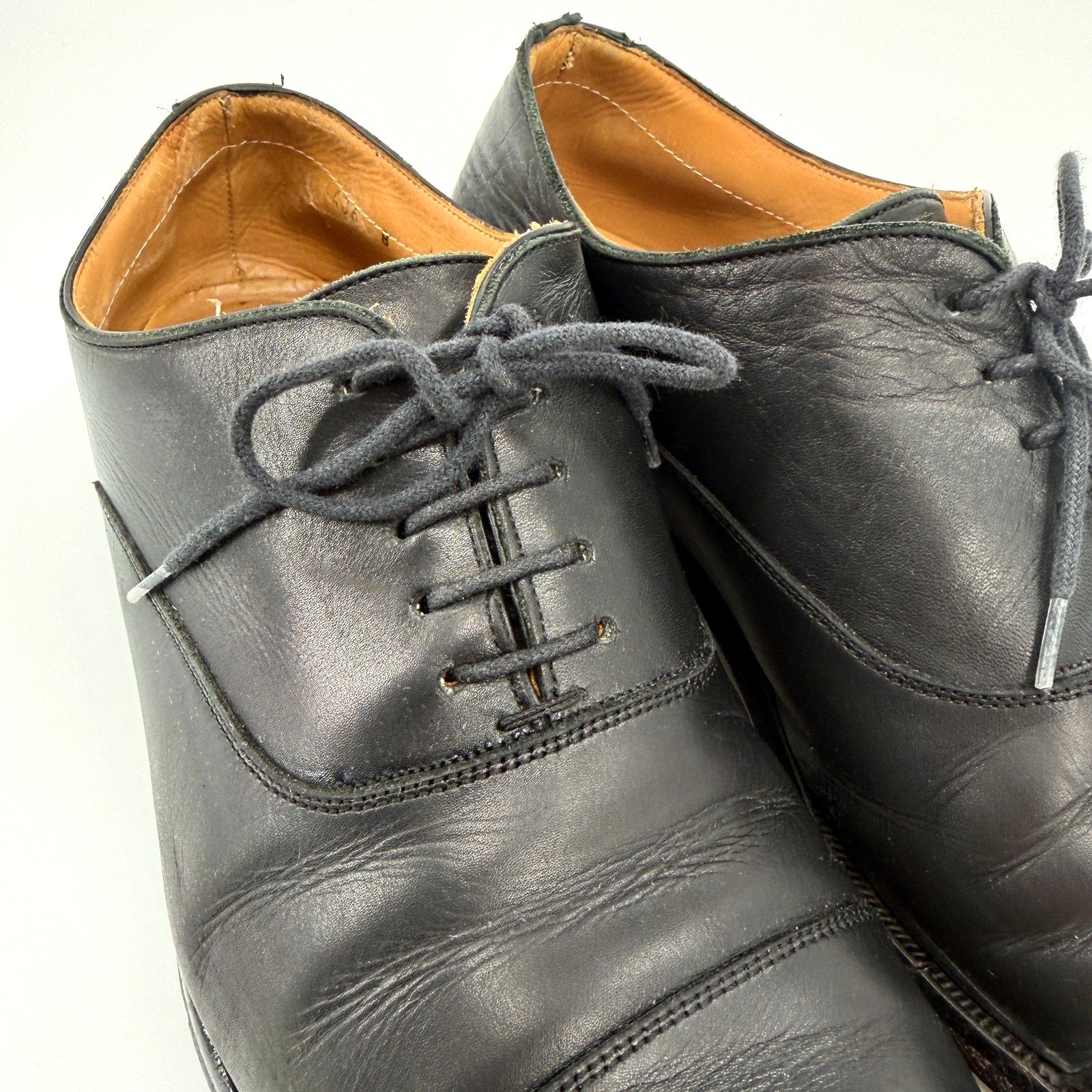 To Boot New York Black 100% Leather Adam Derrick Cap Toe Oxfords